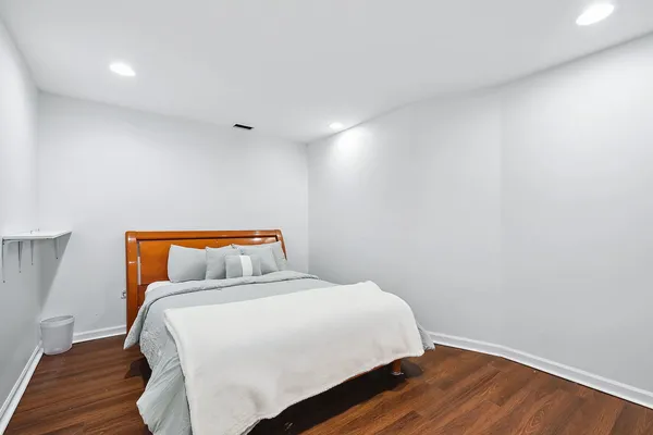 a view of a hallway with washer and dryer