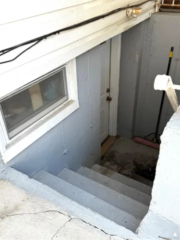 a bathroom with a sink and granite