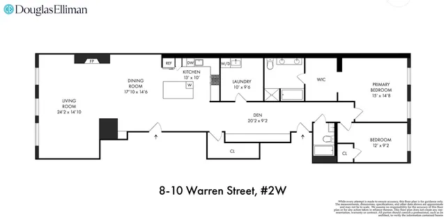 $15,000 | 8 Warren Street, Unit 2W | TriBeCa