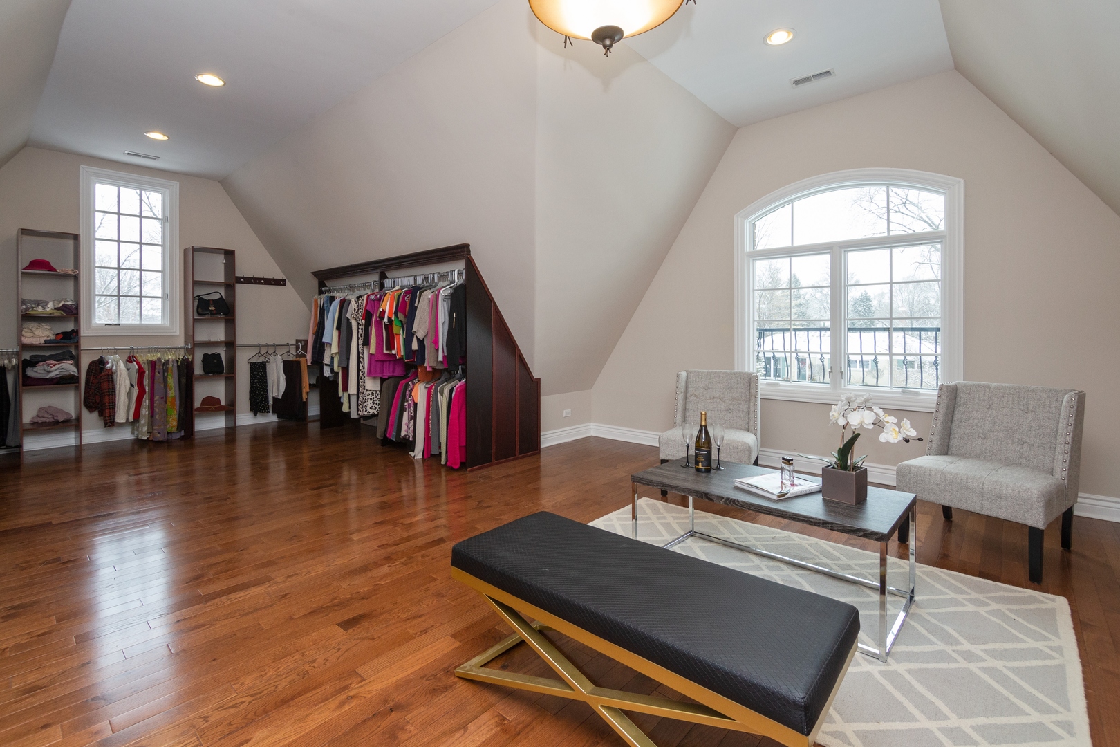 2283 Scott Road Northbrook, IL 60062 - Photo 19 of 33 a living room with furniture and wooden floor