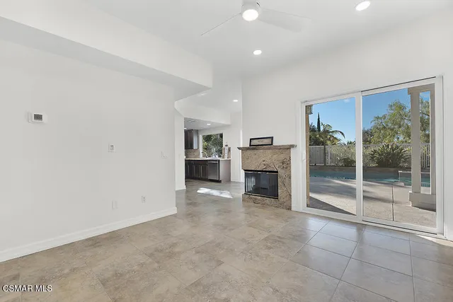 a view of a livingroom with a fireplace