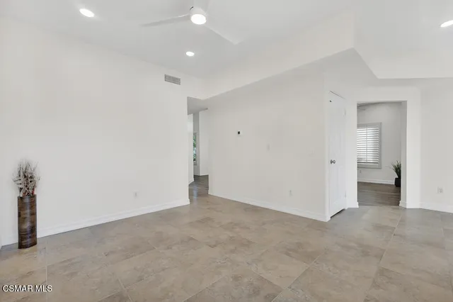 a view of an empty room