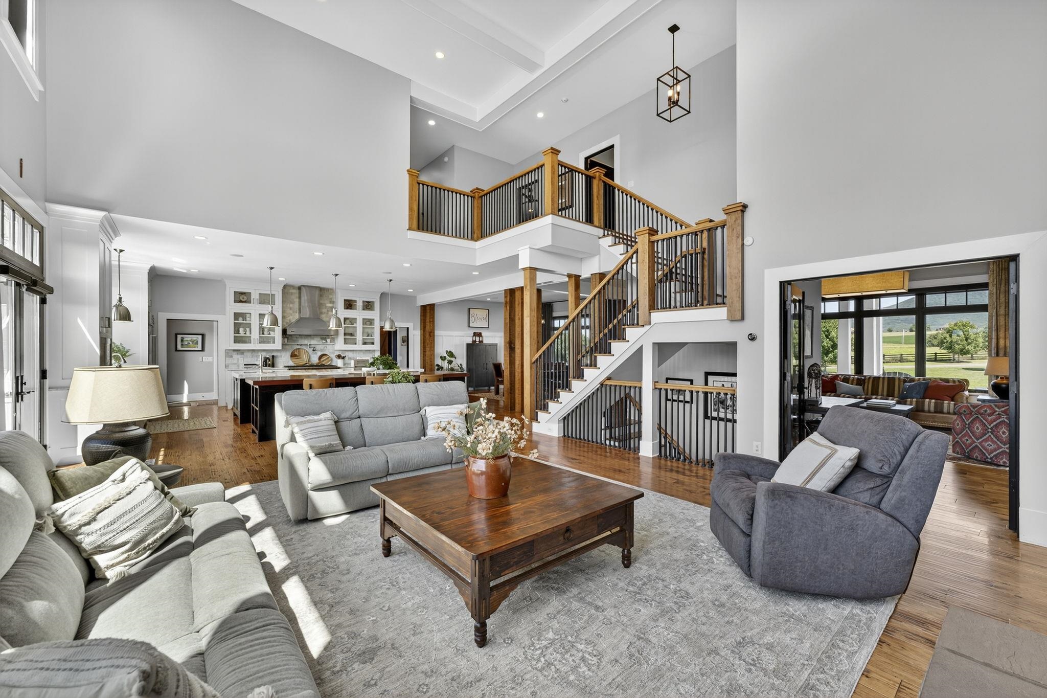 1614 Three Springs Road McGaheysville, VA 22840 - Photo 14 of 75 a living room with furniture kitchen view and a large window