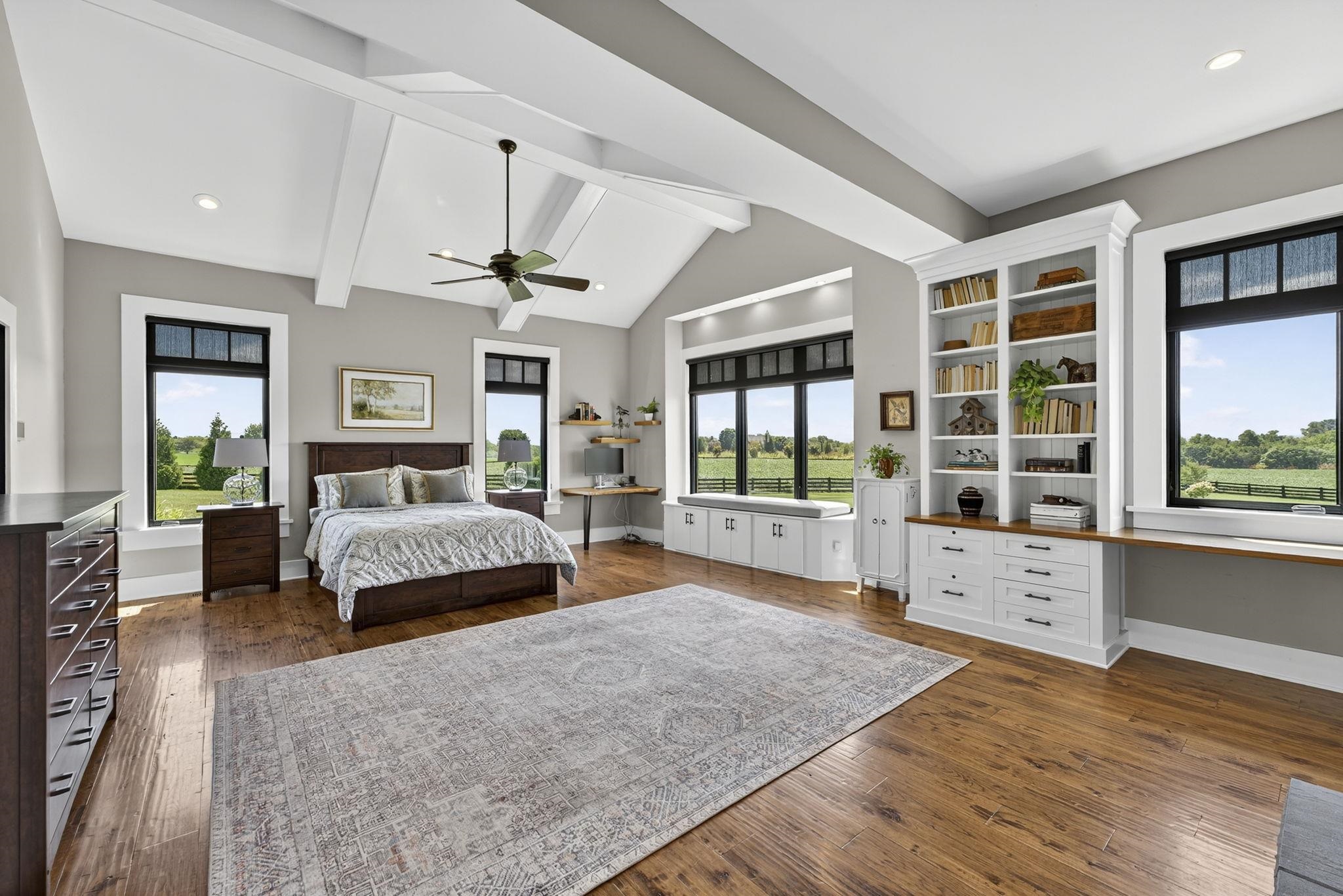 1614 Three Springs Road McGaheysville, VA 22840 - Photo 23 of 75 a bedroom with a large bed and a large window