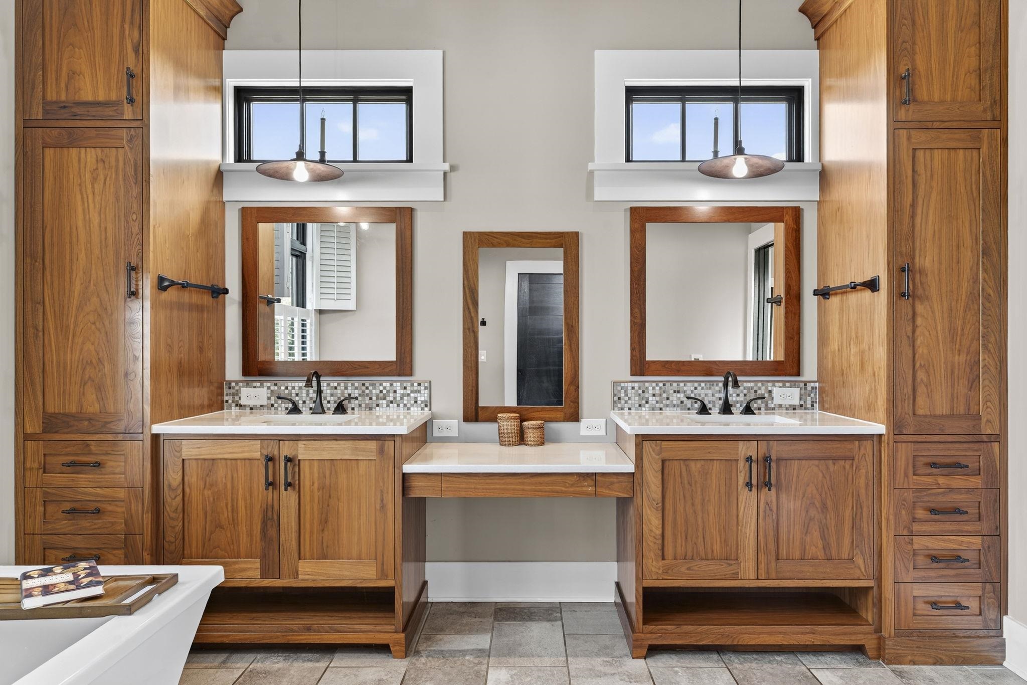 1614 Three Springs Road McGaheysville, VA 22840 - Photo 27 of 75 a bathroom with double vanity and a mirror