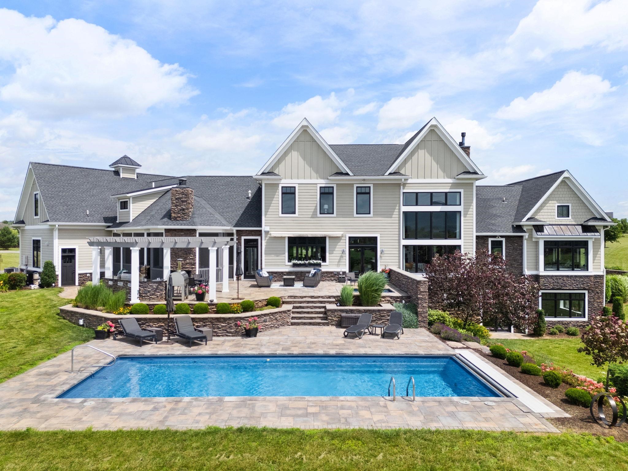1614 Three Springs Road McGaheysville, VA 22840 - Photo 59 of 75 a front view of a house with swimming pool and a yard