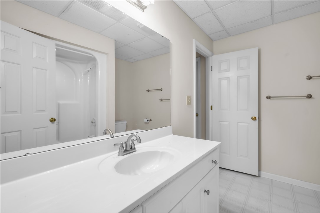 149 Inlet Pointe Drive Anderson, SC 29625 - Photo 24 of 43 A well-appointed bathroom features a single vanity with a large mirror, offering ample space and convenience.