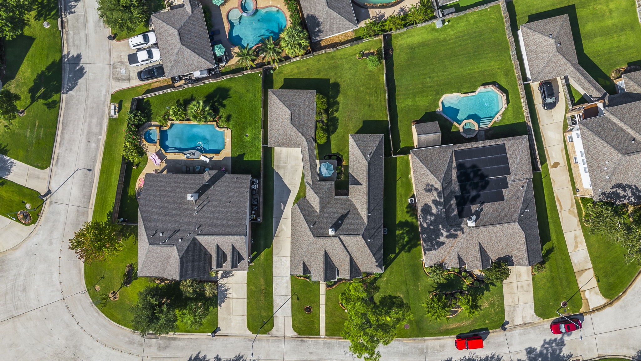 6515 Pine Arrow Court Spring, TX 77389 - Photo 28 of 31 an aerial view of houses and roads