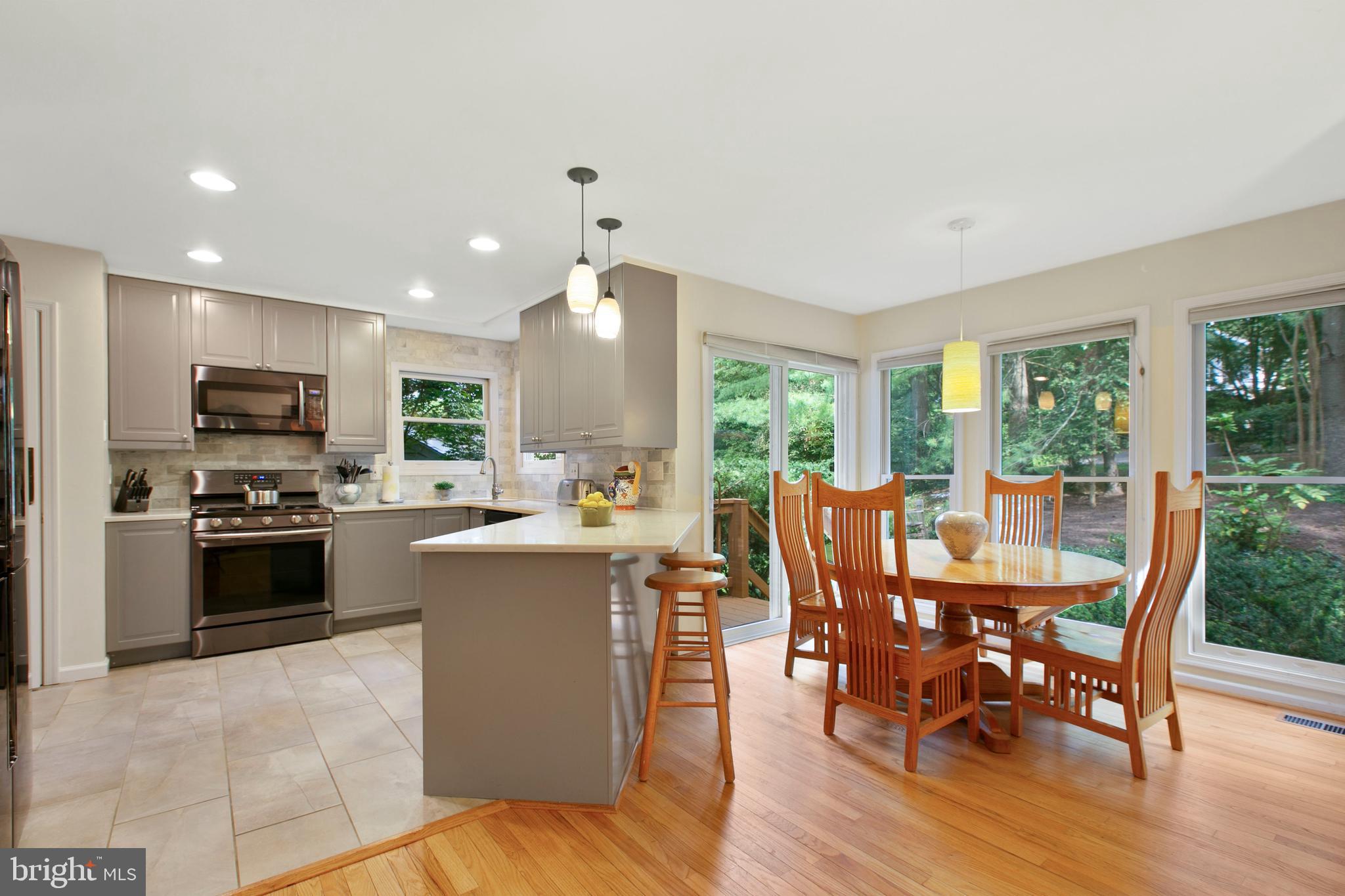 5814 Pimlico Road Baltimore, MD 21209 - Photo 12 of 58 Updated Kitchen with Breakfast Area