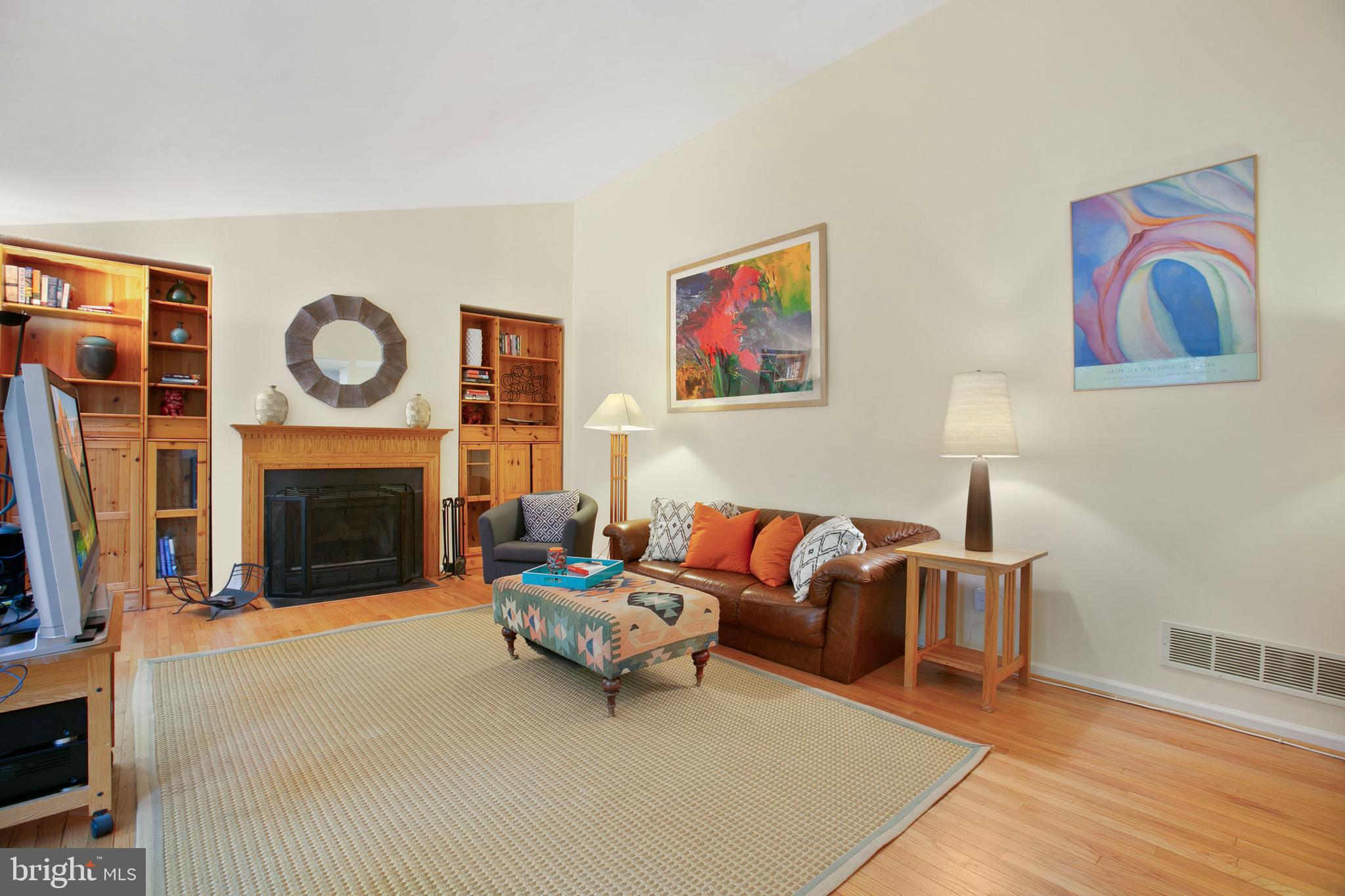 5814 Pimlico Road Baltimore, MD 21209 - Photo 17 of 58 Clubroom / Den with Wood Burning Fireplace
