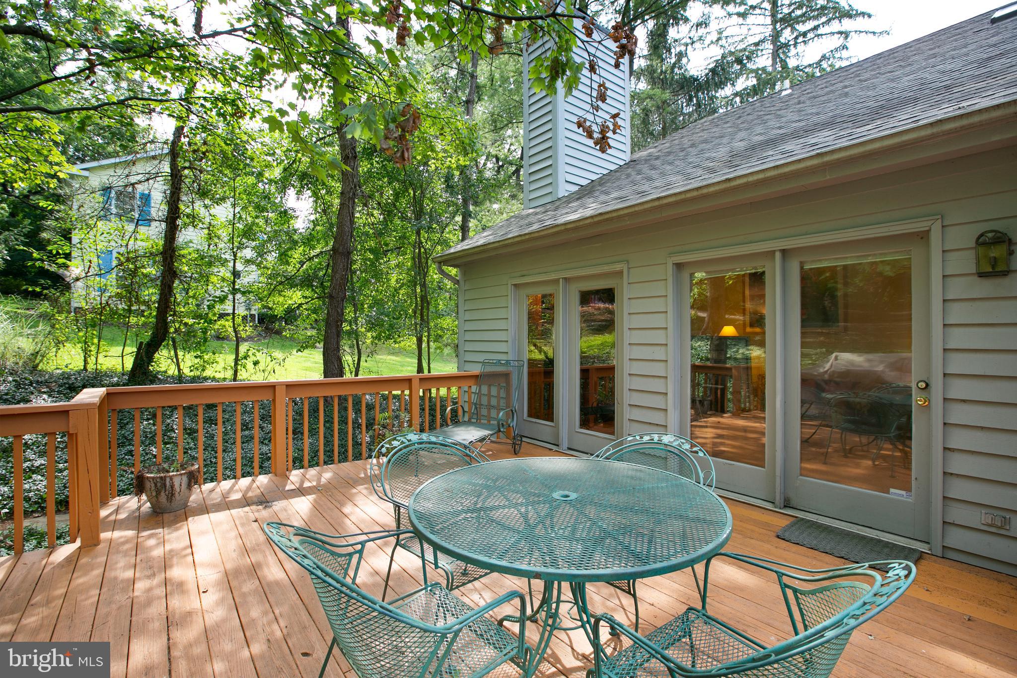 5814 Pimlico Road Baltimore, MD 21209 - Photo 56 of 58 Deck w/ Sliders to Clubroom / Den / Breakfast Area