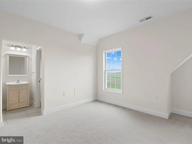 a view of an empty room