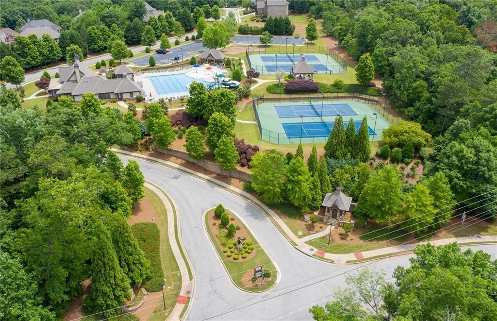 4397 Azalea Ridge Way Hoschton, GA 30548 - Photo 41 of 41 an aerial view of a house with a garden