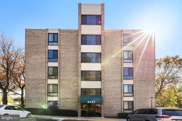 a front view of a building