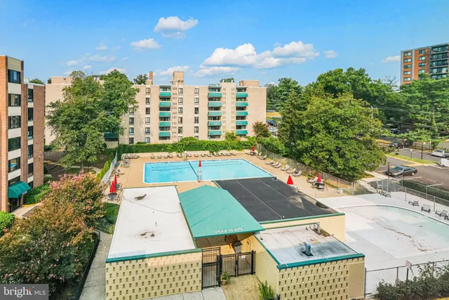 an aerial view of a city