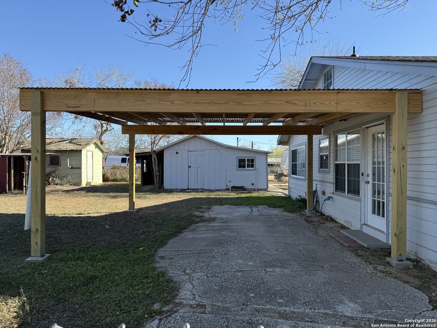 116 Matlock Poth, TX 78147 - Photo 5 of 41 a view of a back yard of the house