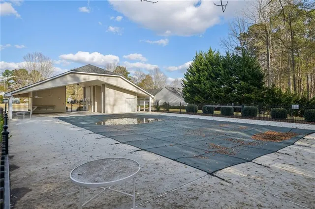 a view of outdoor space yard and basketball court