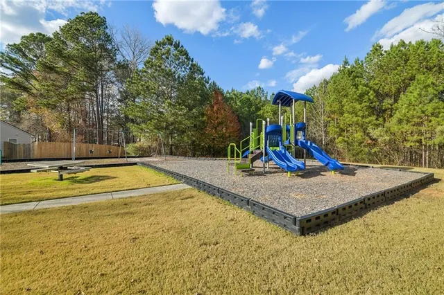 a view of outdoor space with swimming pool