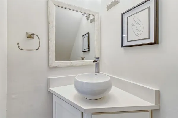 a close view of a sink