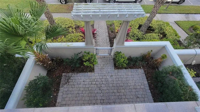 a view of statue in the garden