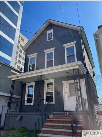 a front view of a house