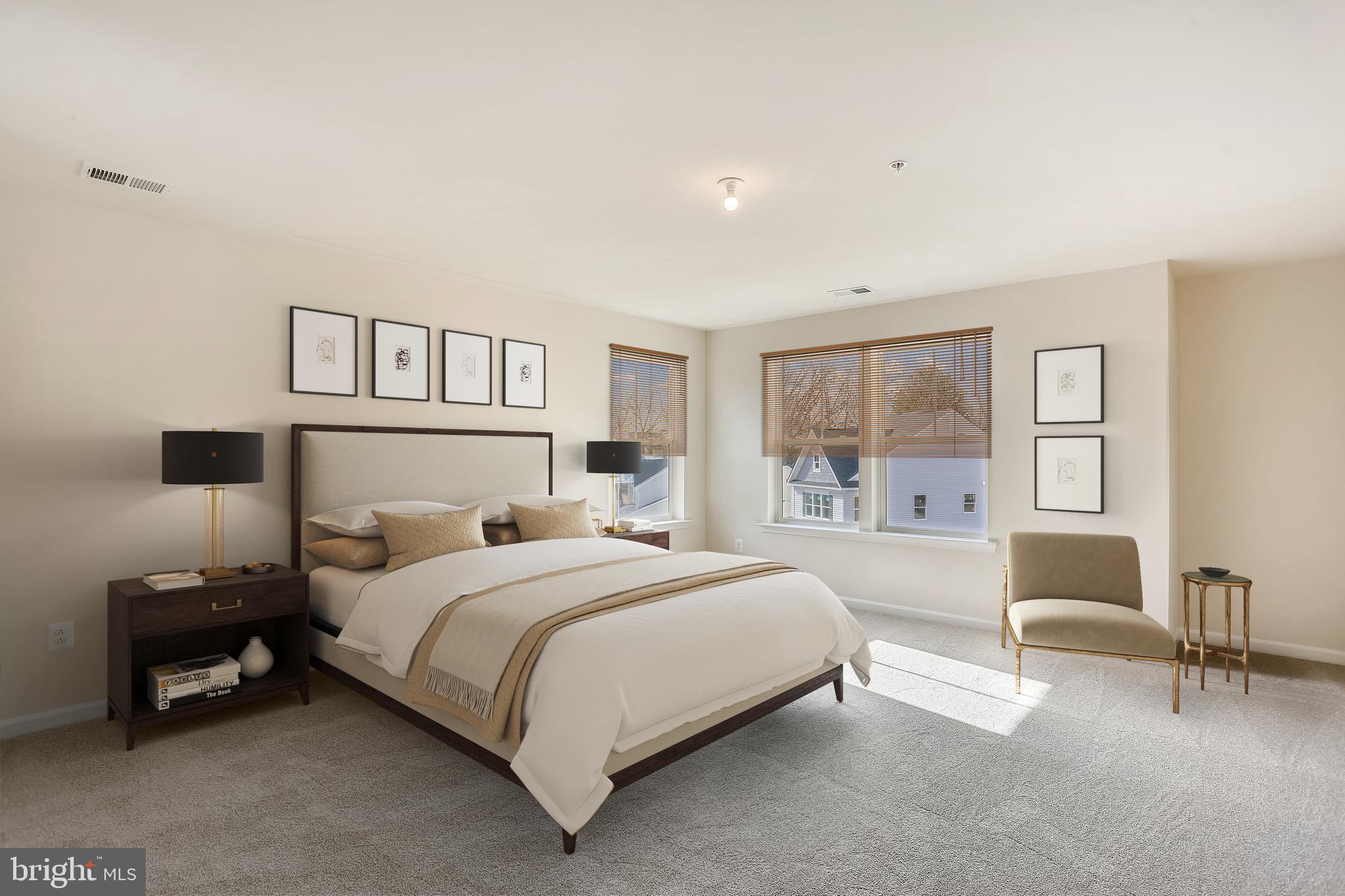 Cornfield Road Pasadena, MD 21122 - Photo 35 of 37 a bedroom with a bed a table and a window