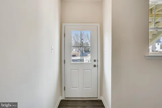 a view of an front door