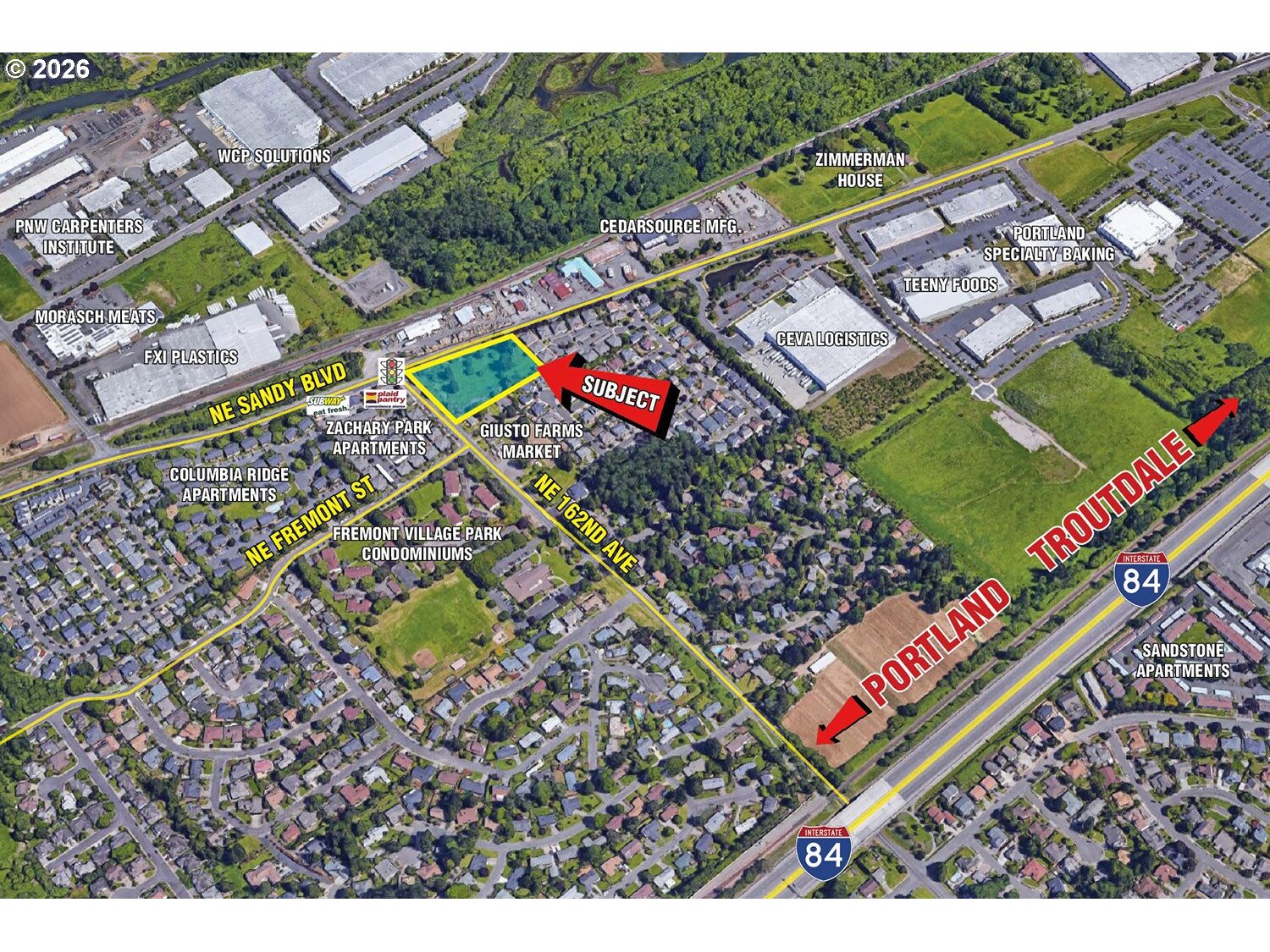 16340 Northeast Sandy Boulevard Portland, OR 97230 - Photo 7 of 14 a view of aerial view of a city