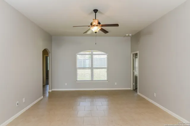 a window in an empty room