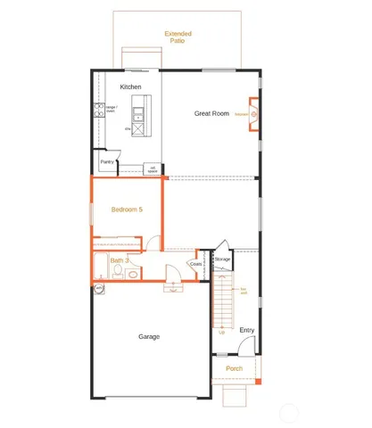 a picture of a floor plan
