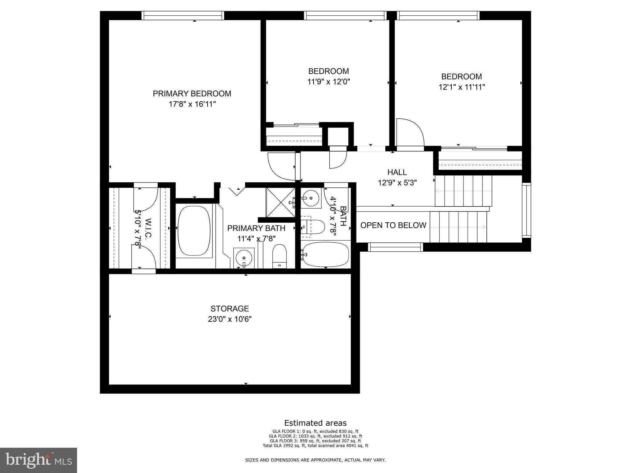 102 Jacobs Creek Road Ewing, NJ 08628 - Photo 50 of 51 Second Level Floorplan