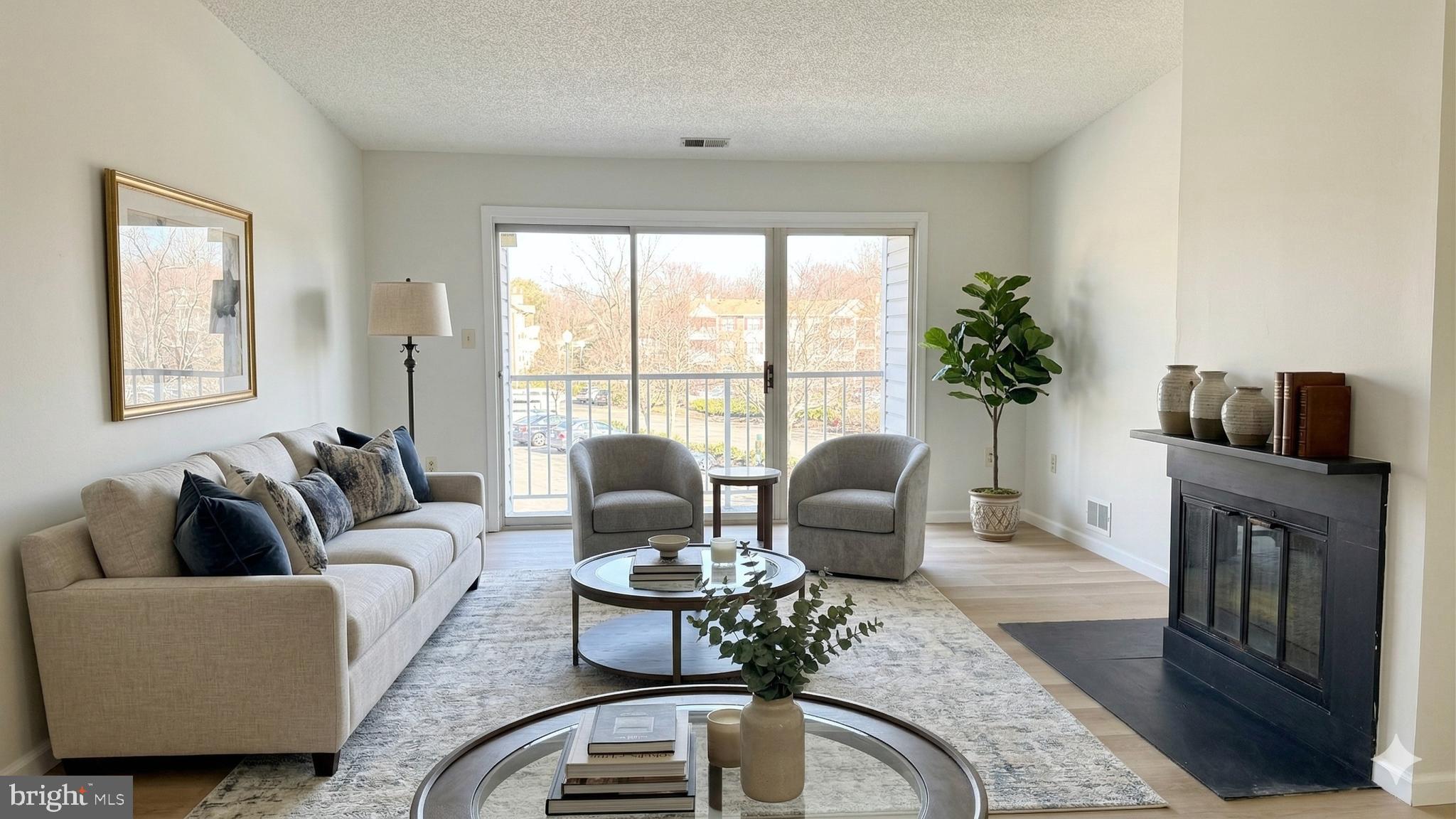 living room - virtually staged
