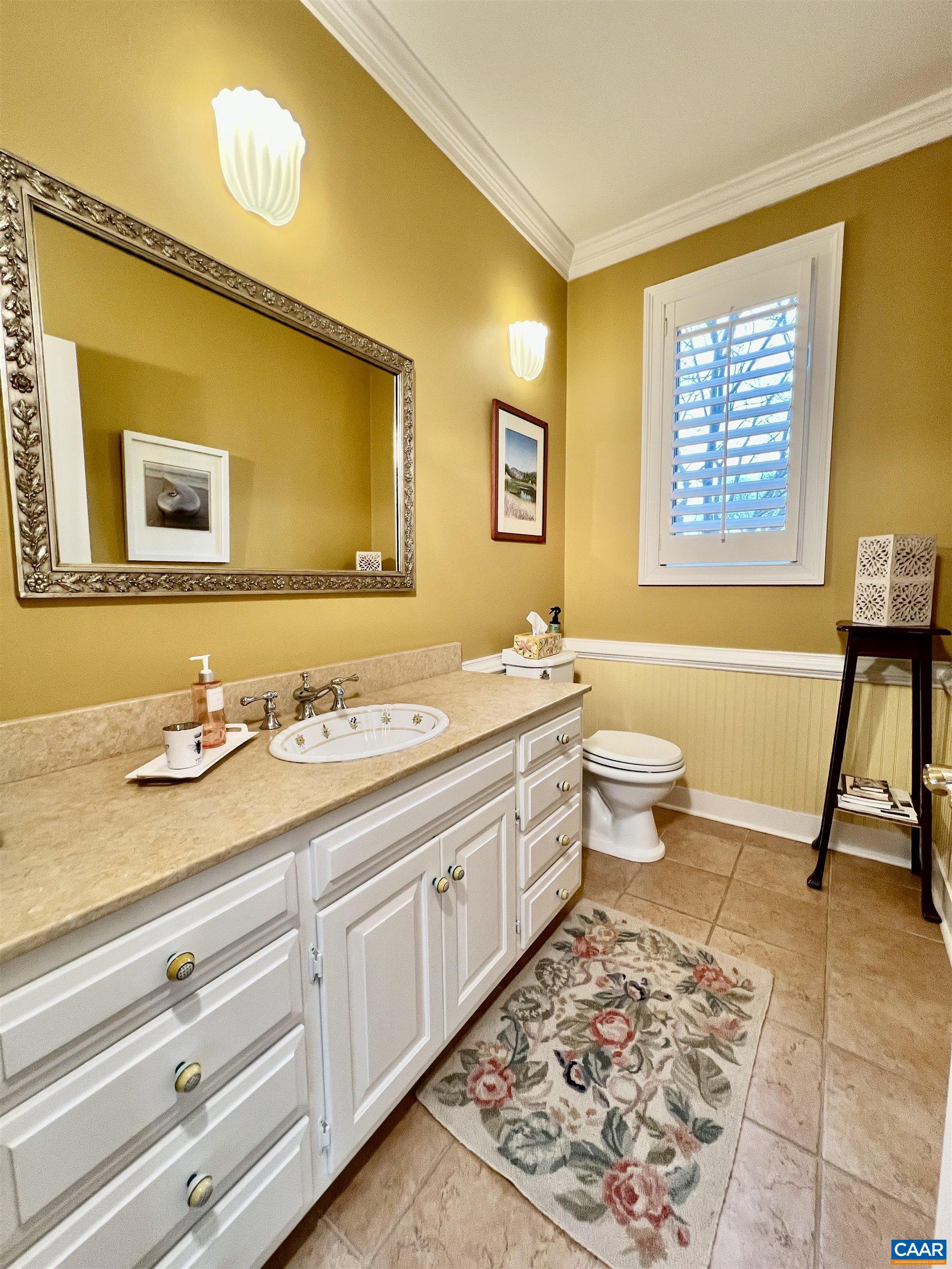 4749 Wesley Chapel Road Free Union, VA 22940 - Photo 37 of 73 a bathroom with a granite countertop sink and a mirror