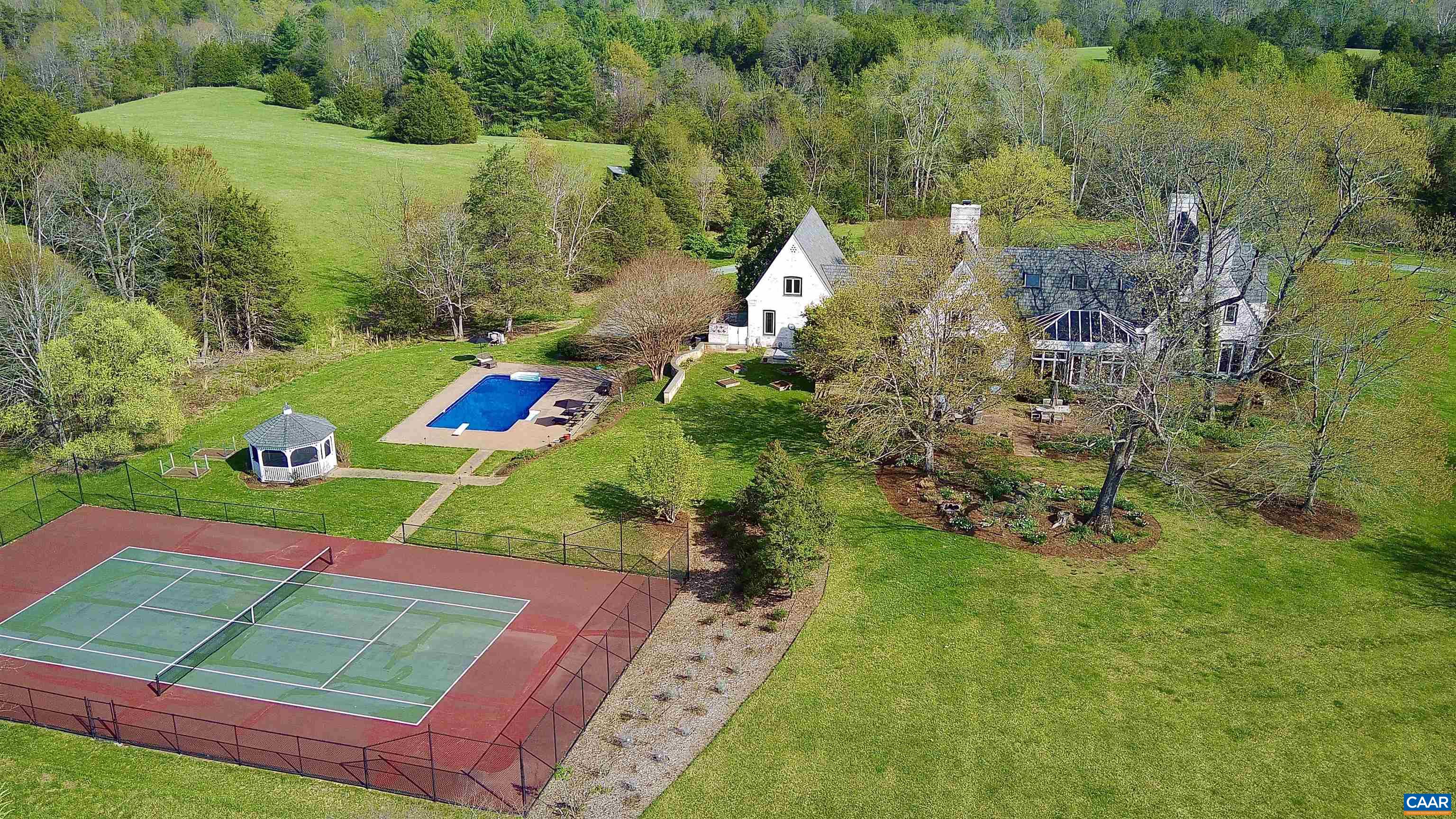 4749 Wesley Chapel Road Free Union, VA 22940 - Photo 4 of 73 an aerial view of a yard