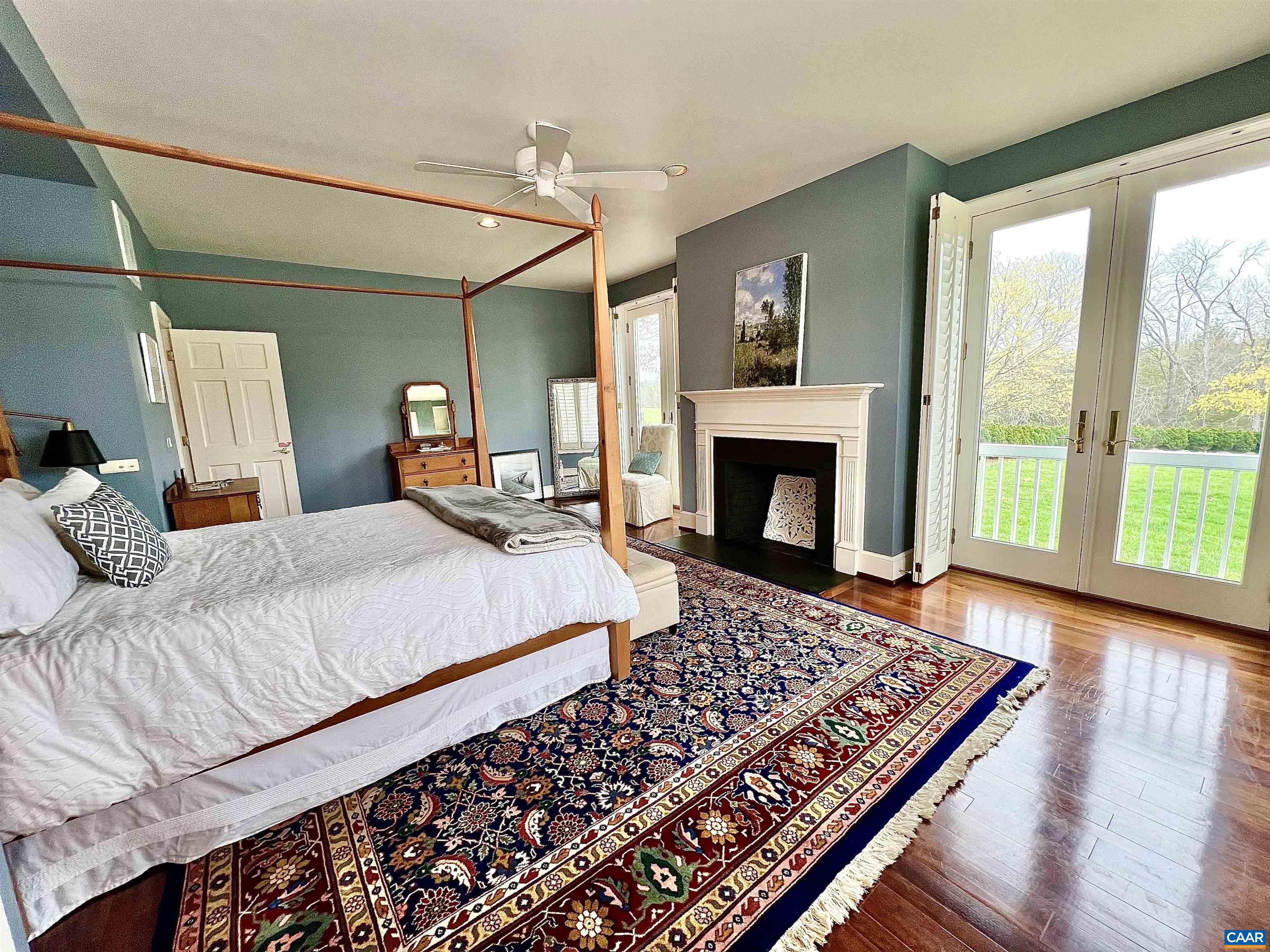 4749 Wesley Chapel Road Free Union, VA 22940 - Photo 42 of 73 a bedroom with a bed and a fireplace