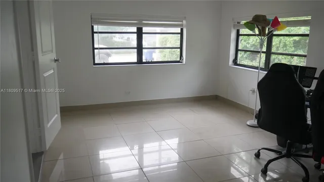 a view of workspace with a window