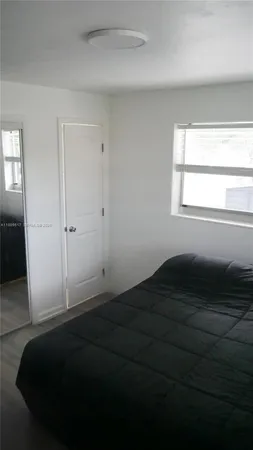 a room that has a bed in it