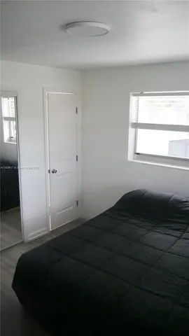 a room that has a bed in it