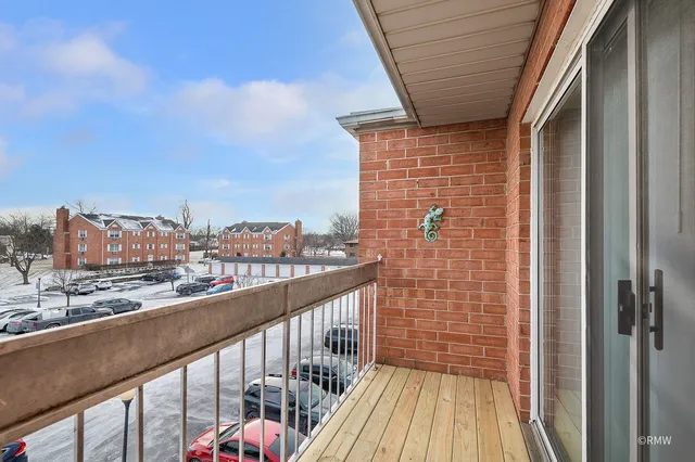 a view of city from balcony