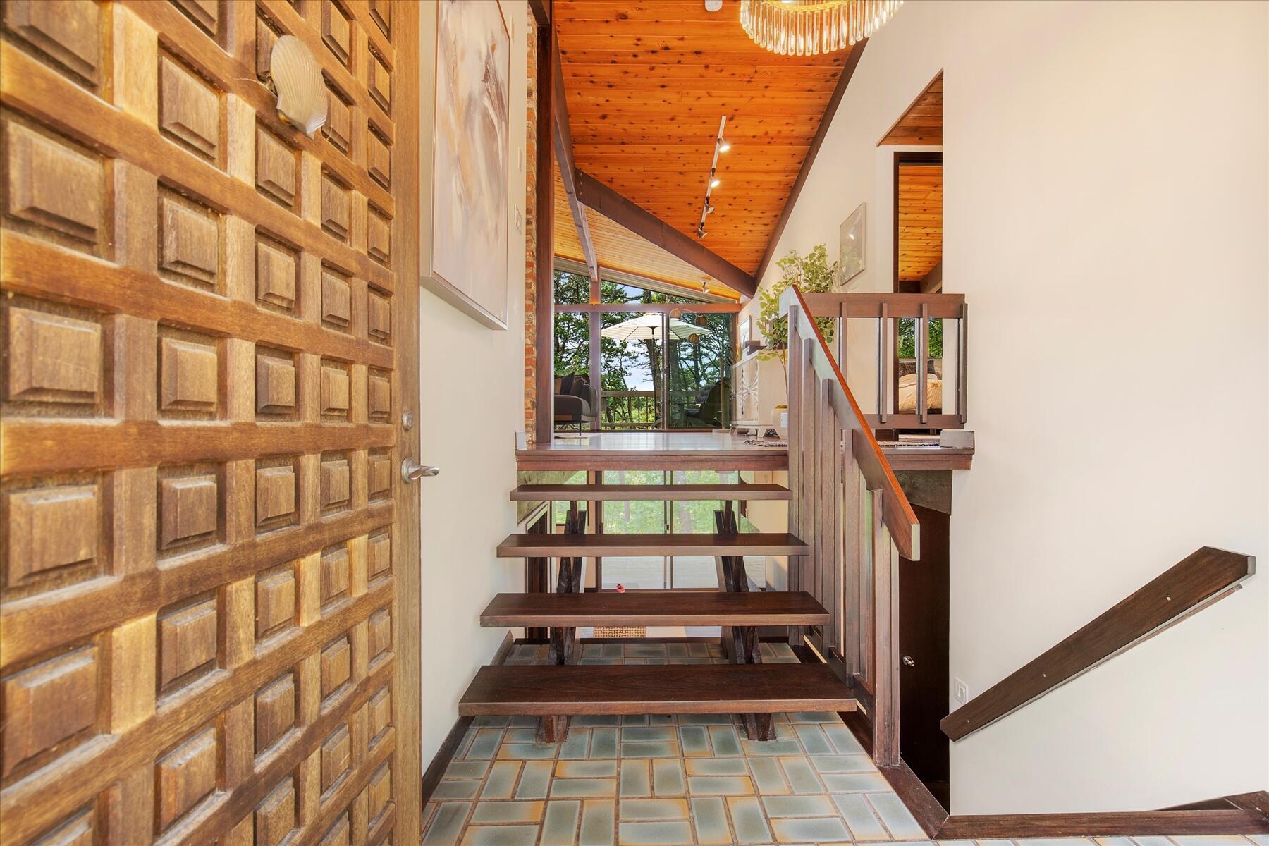 80 Woodlot Road Wellfleet, MA 02667 - Photo 4 of 67 a view of staircase with white walls and a window