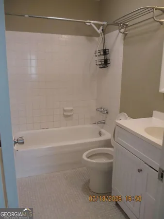 a view of a wooden door