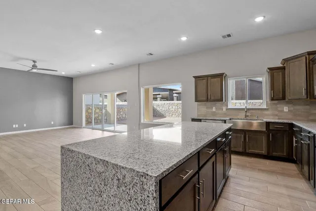 a bathroom with a sink and tub