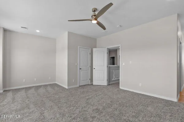 a view of an empty room