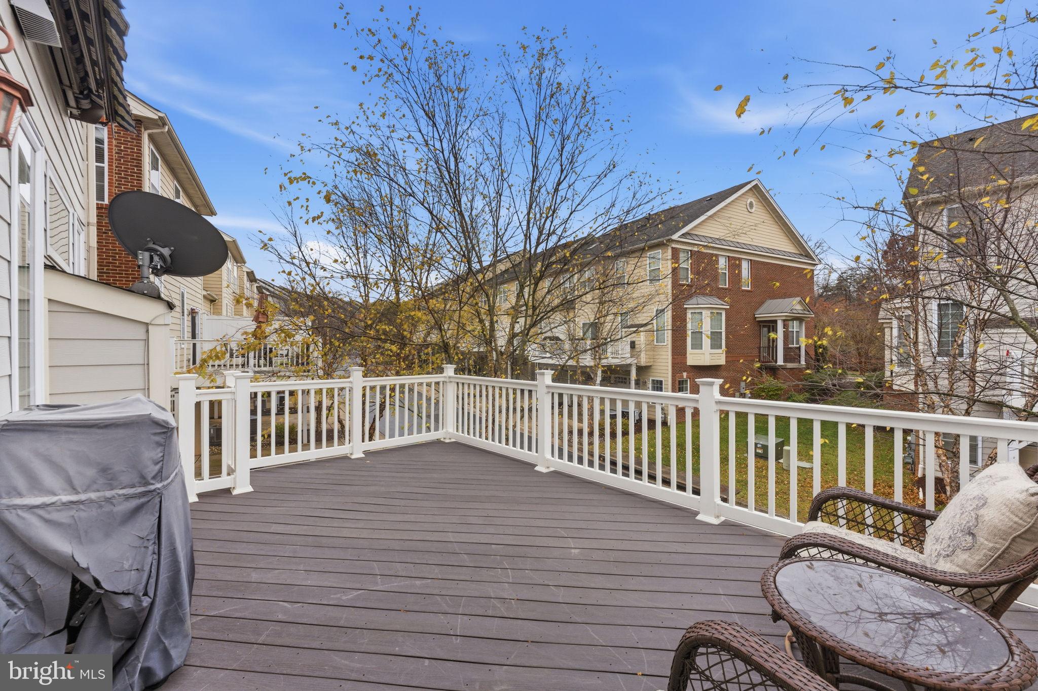 7611 Elmcrest Road Hanover, MD 21076 - Photo 23 of 64 Spacious deck with serene neighborhood views.