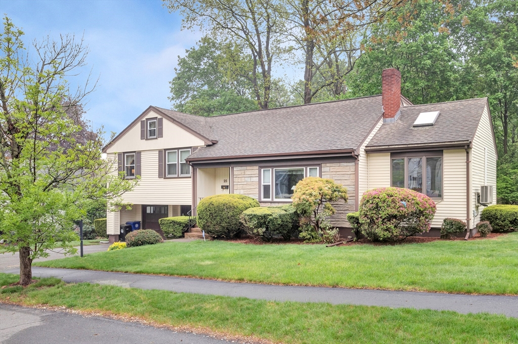 25 Kevin Road Milton, MA 02186 - Photo 2 of 39 a front view of a house with a garden