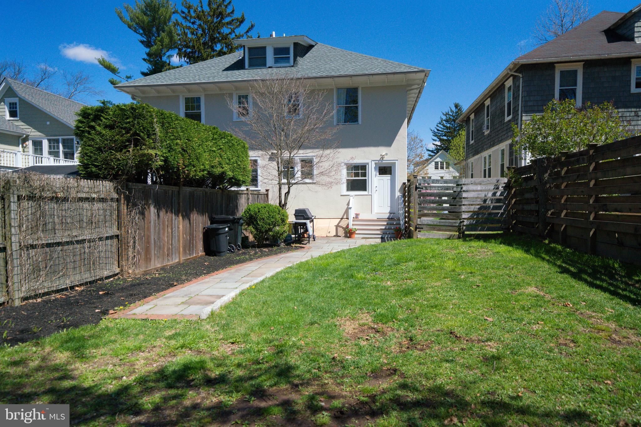 90 Jefferson Road Princeton, NJ 08540 - Photo 46 of 56 REAR property w/ fence, GRASS & patio