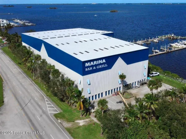 aerial view of a house with a garden and plants