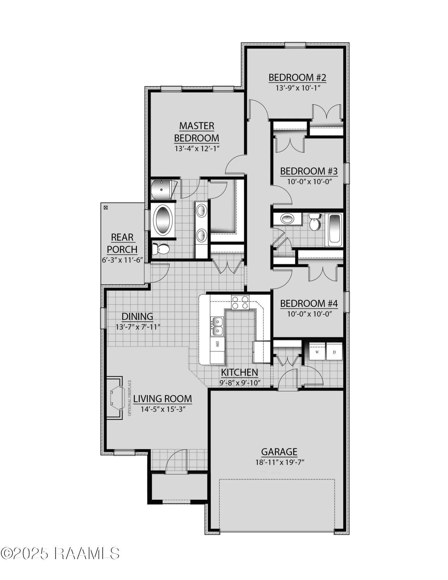 145 Ridley Lane Youngsville, LA 70592 - Photo 2 of 2 Floor Plan - Westwood II B