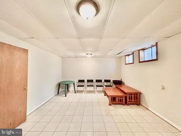 a room with gym equipment