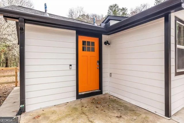 a view of front door